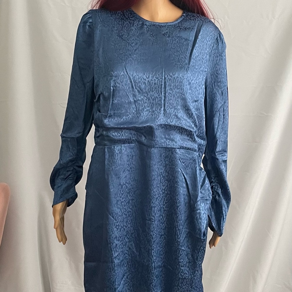 Ines Ruched 3/4 Sleeve Mini Dress